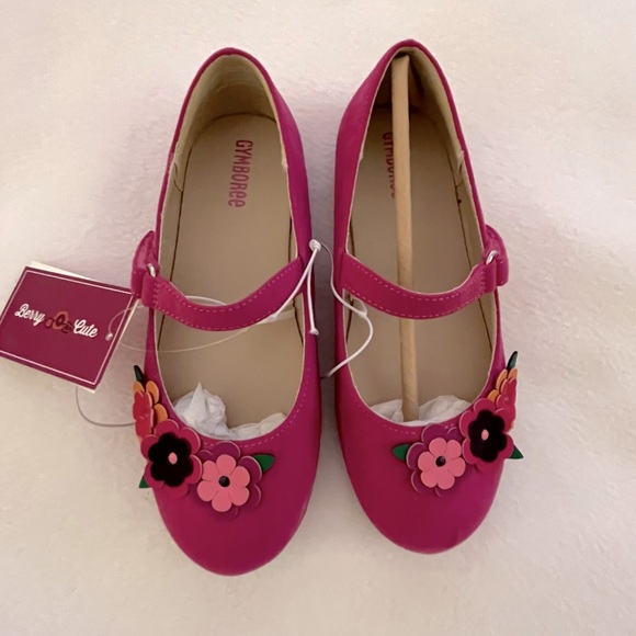 Gymboree Berry Cute Pink Flower Ballet Flats - Picture 1 of 4